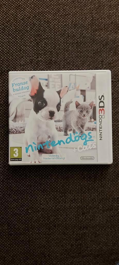 nintendogs + cats: French Bulldog & New Friends, Spelcomputers en Games, Games | Nintendo 2DS en 3DS, Zo goed als nieuw, Simulatie
