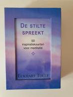 De stilte spreekt kaarten - Eckhart Tolle, Boeken, Esoterie en Spiritualiteit, Ophalen of Verzenden, Zo goed als nieuw, Tarot of Kaarten leggen