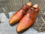 Santoni veterschoen model 6695 maat 5,5 UK/39,5 EU, gedragen, Bruin, Ophalen of Verzenden, Zo goed als nieuw, Santoni