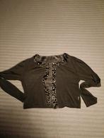 Transparant Bolero jasje met lange mouwen en strass steentje, Onbekend, Ophalen of Verzenden, Zo goed als nieuw