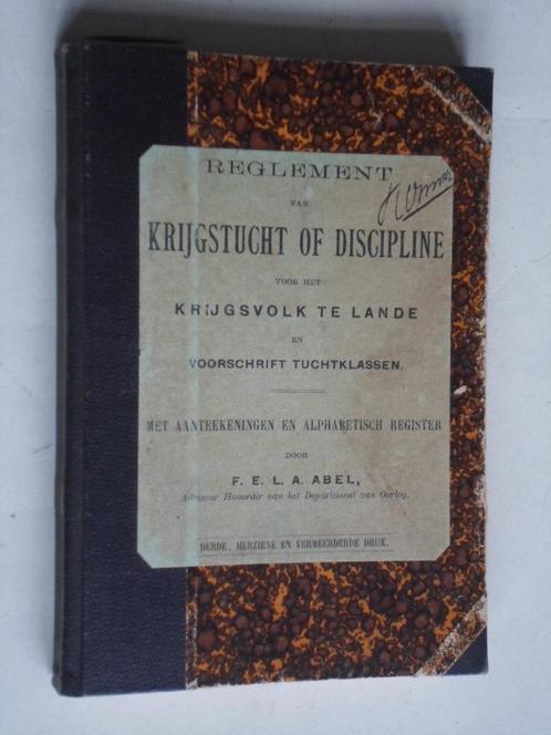 Krijgstucht voor het Krijgsvolk te lande, 1915, Boeken, Oorlog en Militair, Gelezen, Ophalen of Verzenden