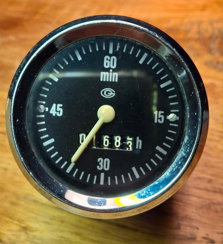 Vintage Urenteller Bedrijfsurenteller 220V, Doe-het-zelf en Verbouw, Meetapparatuur, Zo goed als nieuw, Ophalen of Verzenden