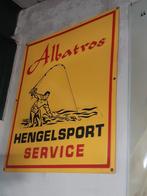Albatros hengelsport service blik reclamebord, Antiek en Kunst, Ophalen of Verzenden