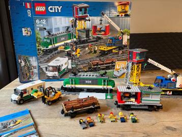 LEGO 60198 City Vrachttrein + extra rails (totaal 124stuks) beschikbaar voor biedingen