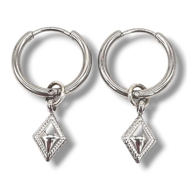 Luclo Arts Creolen #29 - Summer 2025 Collectie, Sieraden, Tassen en Uiterlijk, Oorbellen, Nieuw, Hangers, Overige materialen, Zilver