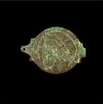 Deksel (?) Fragment met een Koningshoofd, 14e-15e Eeuw, Ophalen of Verzenden