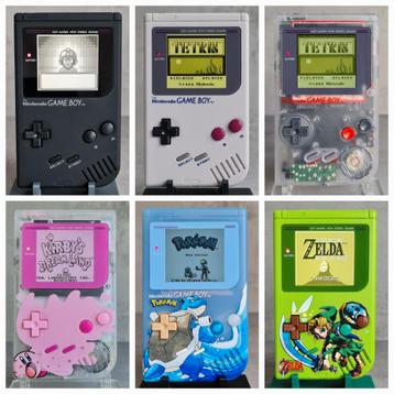 Nintendo Gameboy classic met verschillende ips lcd schermen