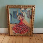 Lucky Vintage vintage geborduurd schilderij Flamenco, Ophalen