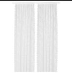 Ikea Alvine Spets Witte kanten gordijnen, 100 tot 150 cm, 200 cm of meer, Wit, Romantisch