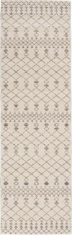 NIEUW! Vloerkleed Nourison Palermo Beige Grey 66x230 € 25.99, Beige, Rechthoekig, Nieuw, 200 cm of meer