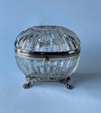 Nederlands Kristal met zilveren theedoos, 19e eeuws, Verzenden, Zilver