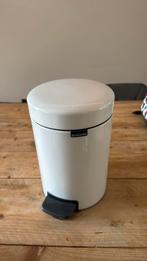 Brabantia 3 liter prullenbak wit, Huis en Inrichting, Woonaccessoires | Prullenbakken, Ophalen of Verzenden, Gebruikt, Minder dan 50 cm