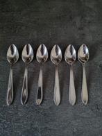 6 Espresso-lepeltjes of advocaatlepeltjes Puntfilet, Ophalen of Verzenden, Zo goed als nieuw, Rvs of Chroom