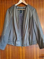 BONITA - suedine/leren jasje taupe - maat 46, Bruin, Maat 46/48 (XL) of groter, Bonita, Ophalen of Verzenden