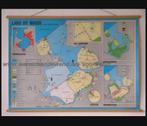 Oude schoolkaart "Land van water", Antiek en Kunst, Antiek | Schoolplaten, Ophalen, Aardrijkskunde