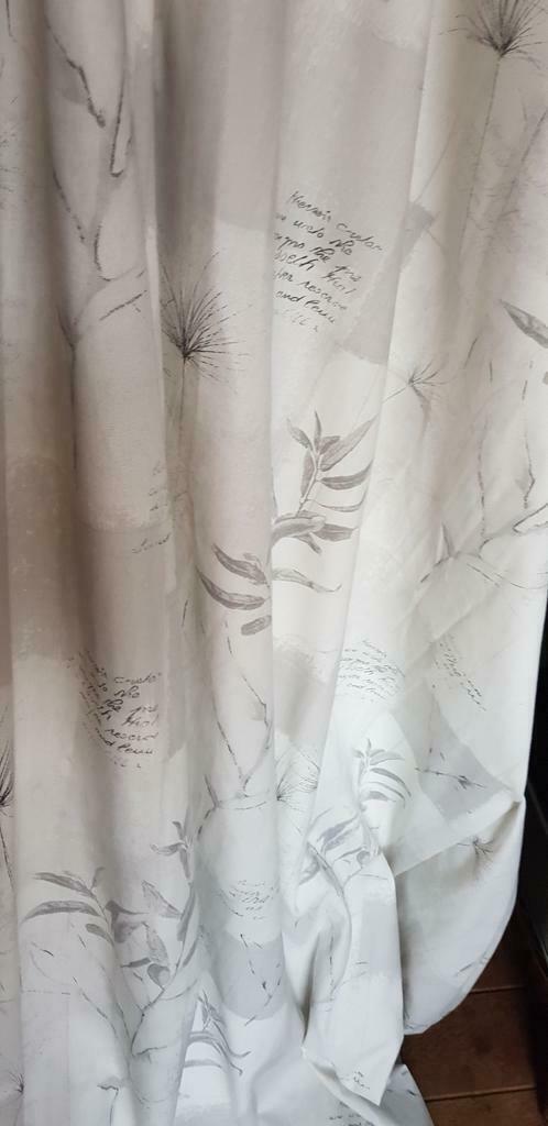 verduisterd gordijn Silvera 155 x 190 wit design luxe, Huis en Inrichting, Stoffering | Gordijnen en Lamellen, Zo goed als nieuw