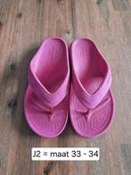 Crocs slippers maat J2 = maat 33 - 34, Kinderen en Baby's, Kinderkleding | Schoenen en Sokken, Crocs, Meisje, Overige typen, Ophalen of Verzenden