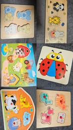 Houten puzzels zie beschrijving, Kinderen en Baby's, Speelgoed | Kinderpuzzels, Ophalen of Verzenden, Minder dan 10 stukjes, Gebruikt