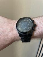 Zwarte Roestvrijstalen Heren Horloge Michael Kors Quartz, Overige merken, Staal, Staal, Ophalen of Verzenden