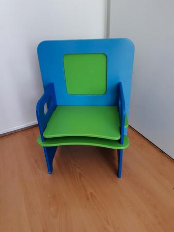 Jetsit stoeltje blauw/groen  beschikbaar voor biedingen