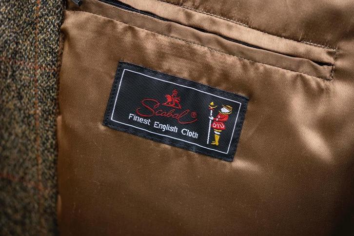 tweed herenjas, Kleding | Heren, Jassen | Winter, Zo goed als nieuw, Maat 52/54 (L), Overige kleuren, Ophalen of Verzenden