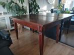 *** Prachtige teakhouten eettafel 130/ 158cm***, Ophalen, Teakhout, 200 cm of meer, 50 tot 100 cm
