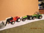 - 3 -  3stuks traktoren, Ophalen of Verzenden, Gebruikt, Tractor of Landbouw, SIKU