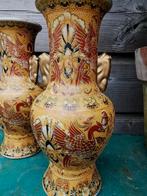 Japans aardewerk vaasjes +-22cm hoog set Miekje's, Antiek en Kunst, Antiek | Keramiek en Aardewerk, Ophalen