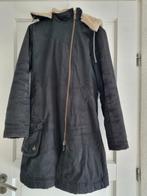 Hemp Hoodlamb zwarte, zeer warme lange winterjas maat 34/36, Zwart, Ophalen of Verzenden, Zo goed als nieuw, Maat 36 (S)