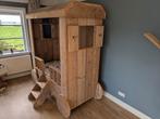 Prachtig steigerhouten kinderbed - Pipowagen, Ophalen, 85 tot 100 cm, Gebruikt, Matras