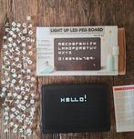 Letterbord led / light up led peg board, Ophalen of Verzenden, Zo goed als nieuw, Overige typen
