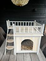 Kattenhuisje met trap (hout), Ophalen, Zo goed als nieuw