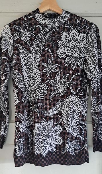 Vintage trui shirt jaren 70 retro bloemen 36/38 beschikbaar voor biedingen