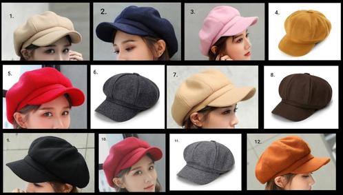 Baret ballonmuts bakkerspet krantenjongenspet muts met klep, Kleding | Dames, Hoeden en Petten, Nieuw, Pet, 58 cm (L, 7¼ inch) of meer