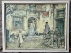 prenten Anton Pieck in lijst, Ophalen, 1960 tot 1980, Zo goed als nieuw, Prent