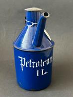 Blauw Emaille 1 Liter Petroleum Kan, Ophalen of Verzenden