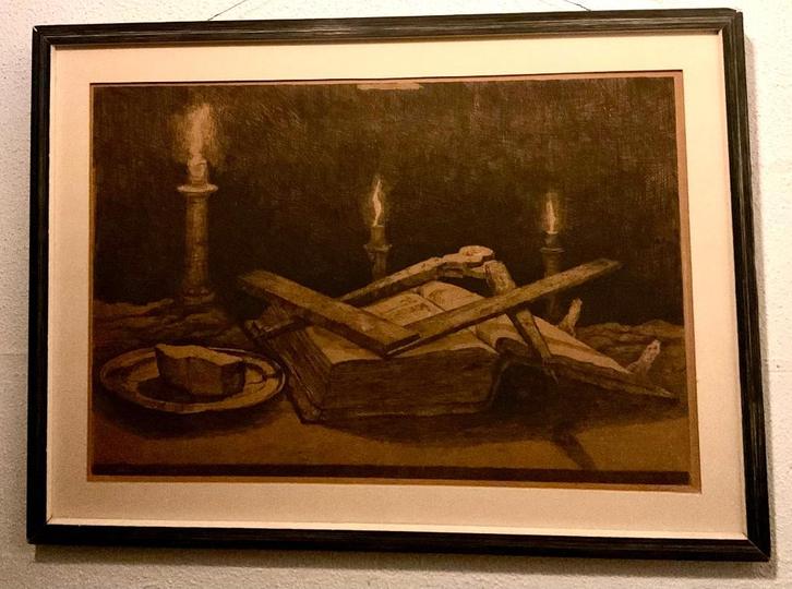 jan Sirks - Ets vrijmetselarij, Antiek en Kunst, Kunst | Schilderijen | Klassiek, Ophalen