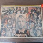 Nirvana Kurt cobain poster collage 42x31,5cm, Ophalen of Verzenden, Zo goed als nieuw, Rechthoekig Staand