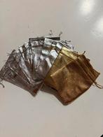 Organza inpak zakjes mix zilver goud 12x9cm (12 stuks), Ophalen of Verzenden, Nieuw, Overige typen