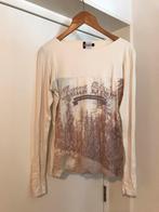 GSUS top creme lange mouw maat L print voorzijde, Gsus, Verzenden, Beige, Maat 42/44 (L)