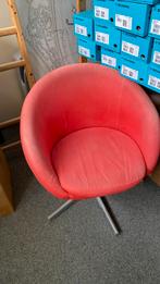 Rode stoel / fauteuil, Gebruikt, Ophalen of Verzenden, 50 tot 75 cm