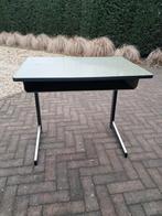 Vintage retro oude schooltafel bureau, Ophalen of Verzenden, Gebruikt
