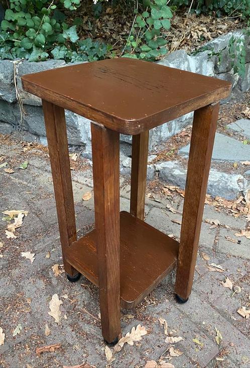 Art deco kleine tafel tafeltje bijzettafeltje bijzettafel, Huis en Inrichting, Tafels | Bijzettafels, Minder dan 55 cm, Hout, Ophalen of Verzenden