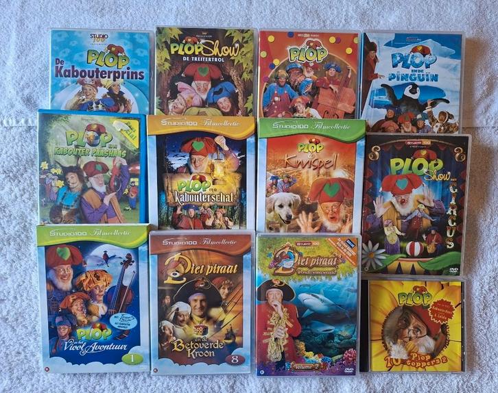 12x Dvd film Show Studio 100 Kabouter Plop Piet Piraat, Cd's en Dvd's, Dvd's | Kinderen en Jeugd, Zo goed als nieuw, Alle leeftijden