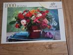 Puzzel bloemen 1000 stukjes, Ophalen of Verzenden, 500 t/m 1500 stukjes, Zo goed als nieuw, Legpuzzel