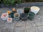 Diverse plantenpotten, Tuin en Terras, Bloempotten, Ophalen, Kunststof, Gebruikt, Rond