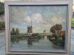 Nederlands landschap G. Delfgauw gesigneerd., Antiek en Kunst, Ophalen