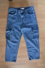 Bershka Cargo jeans maat 38, Maat 38/40 (M), Blauw, Zo goed als nieuw, Lang