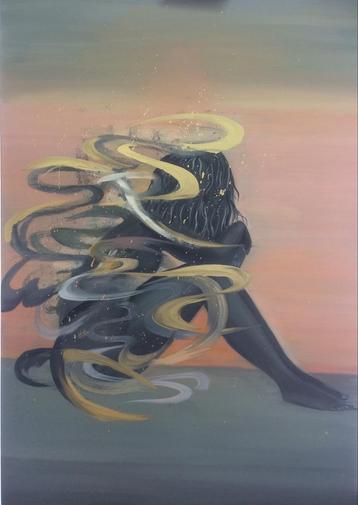 Gevoelens in Olieverf - 75x115 cm beschikbaar voor biedingen