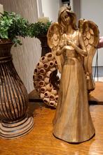 aparte grote gouden Engel met duif op hand i.nw.st, Antiek en Kunst, Ophalen